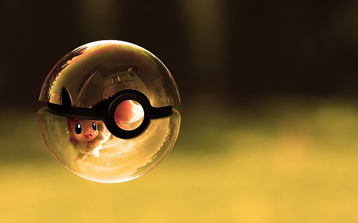 Eevee in pokeball image